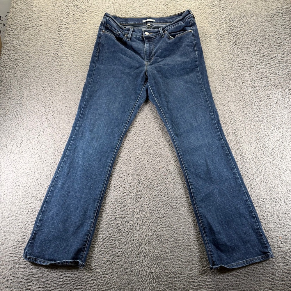 Levi's Jeans Womens 8 Blue‎ Cotton Denim Bootcut Leg Workwear Classic Stretch